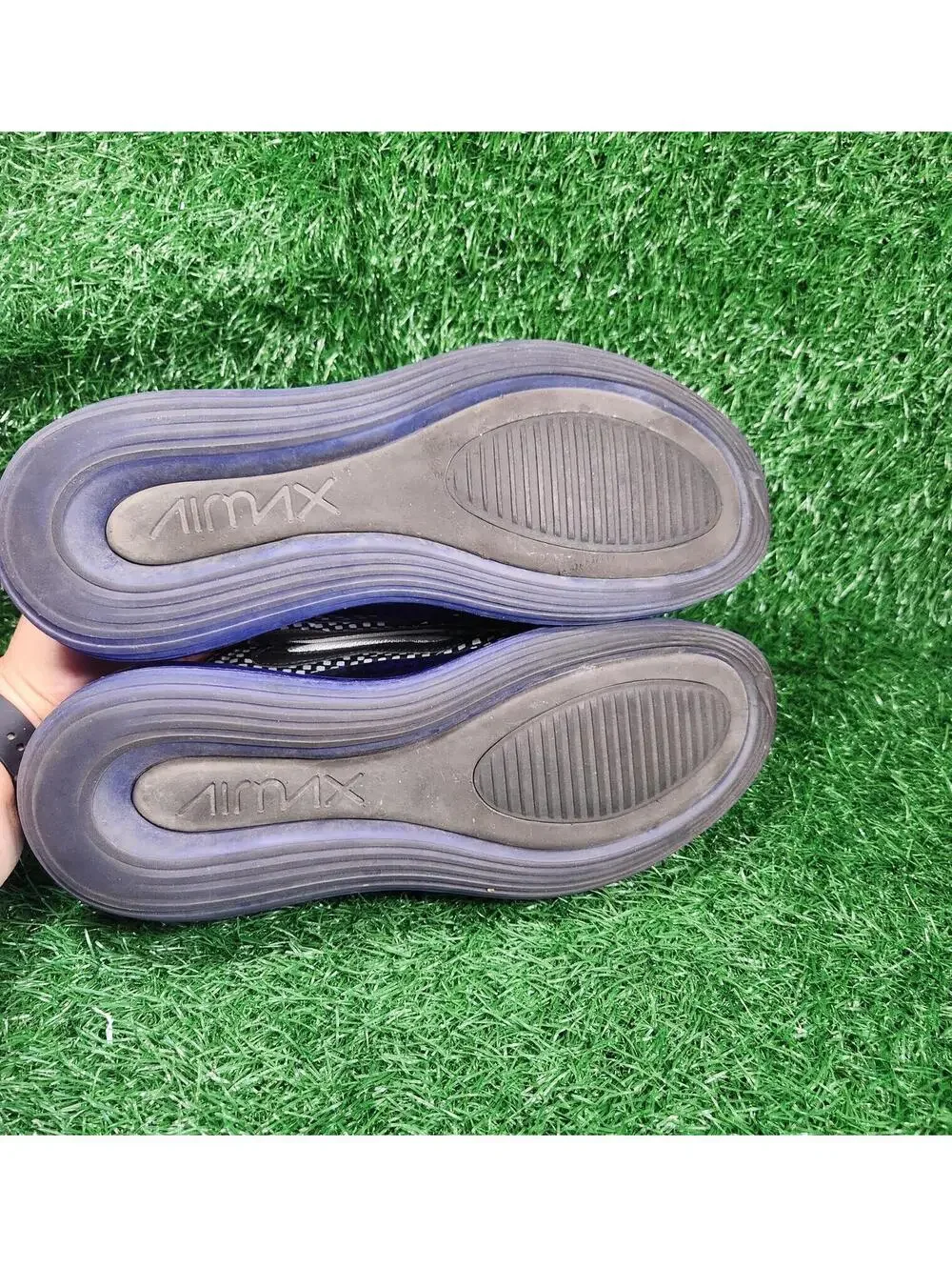 Nike Air Max 720 Pixel Black Blue AO2924-013 Size 8 Mens 9.5 Women Sneaker shoes